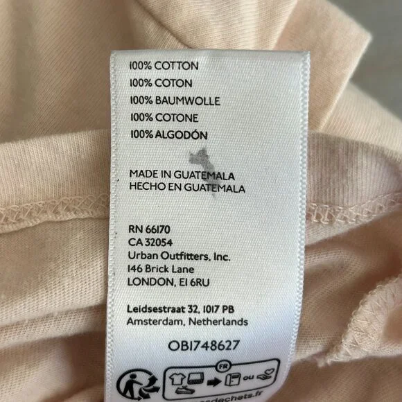 Anthropologie Cap Sleeve Floral Tee Peony Botanical Tee Size XS - Picture 9 of 11